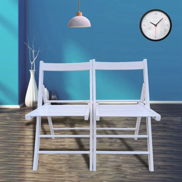 Foldable Chair In White