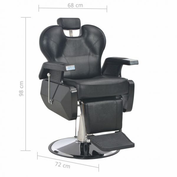 vidaXL Barber Chair Black