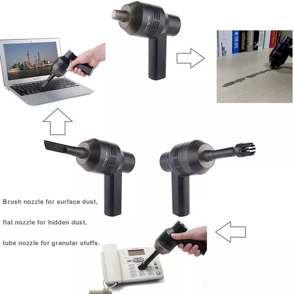 Portable Cordless Electric Air Duster Keyboard PC - Image 2