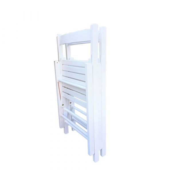 Foldable Chair In White - Image 10