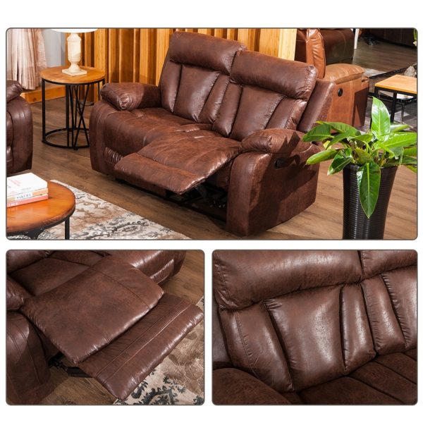 3 Piece Recliner Living Room Sofa - Image 5
