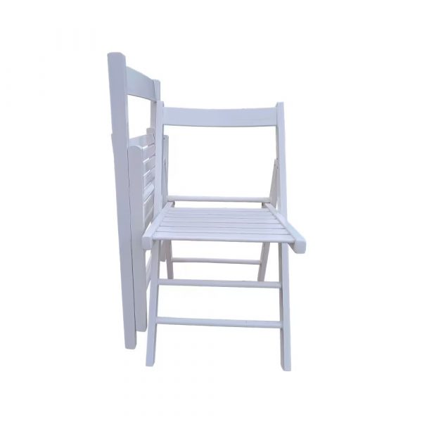 Foldable Chair In White - Image 9