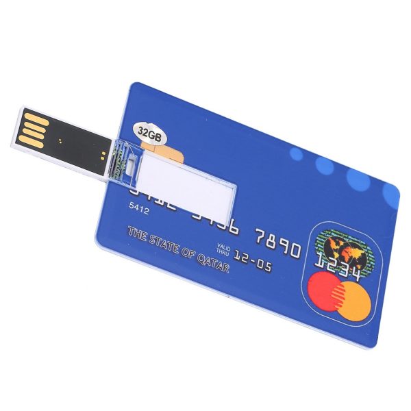 Card Shaped U Disk Simple Unique USB Flash Drive for Data Storage File Transfer (32GB) - Image 7