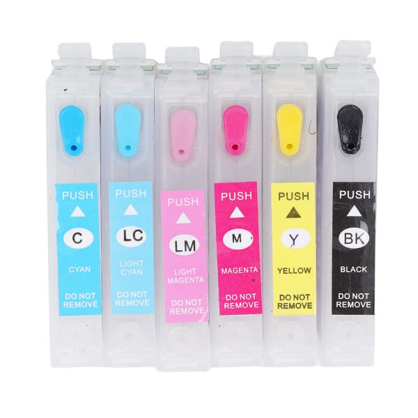 6 Colors Ink Cartridge with Permanent Chip - Image 9