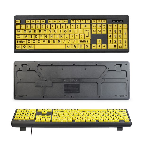Wired USB Large Print Computer Keyboard for