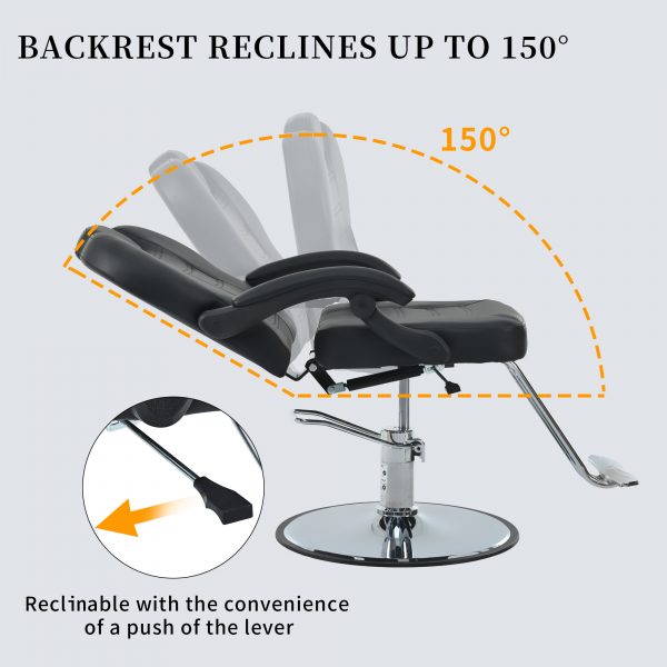 Metal Barber Salon Chair - Image 8