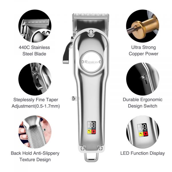 Men Hair Trimmer 3 in 1 IPX7 Waterproof Beard Trimmer - Image 2