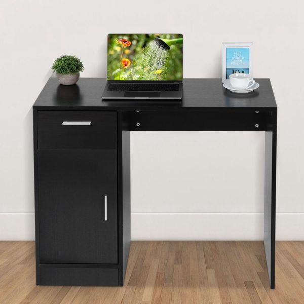 1 Drawer 1 Door Compact Computer PC Laptop Desk - Image 3