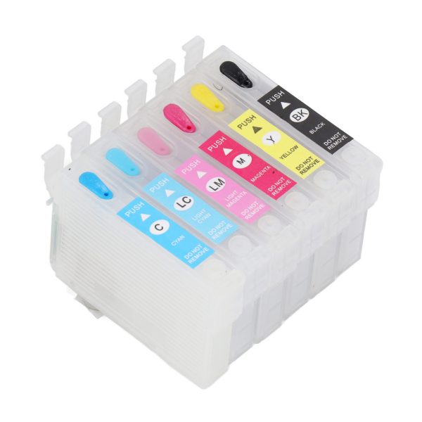 6 Colors Ink Cartridge with Permanent Chip - Image 6