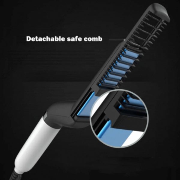 Electric Hair Straightener Brush,Men Quick Beard - Image 4