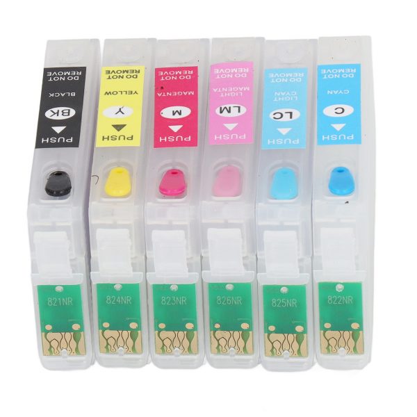 6 Colors Ink Cartridge with Permanent Chip - Image 10