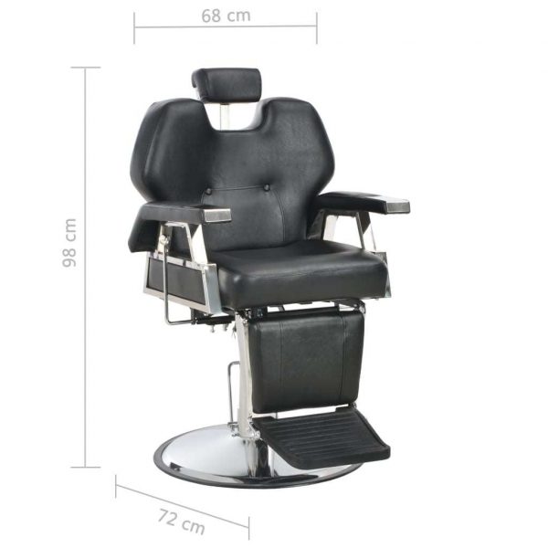 vidaXL Barber Chair Black
