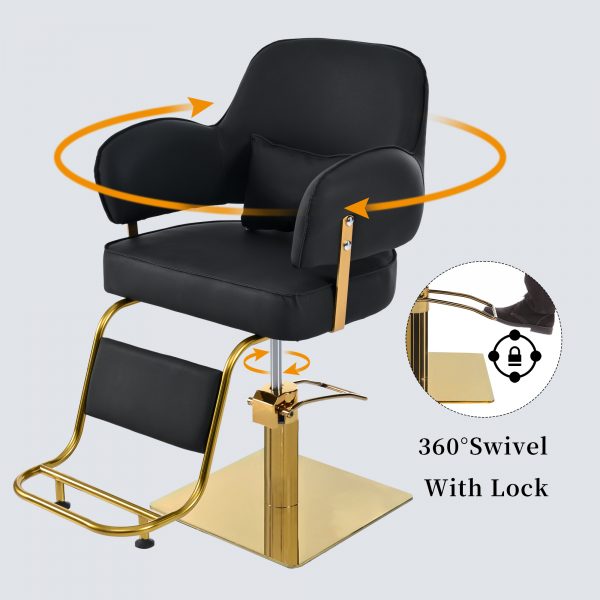 Metal Hairstyling Salon Chair - Image 4