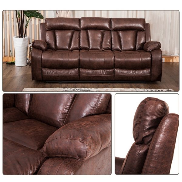 3 Piece Recliner Living Room Sofa - Image 8