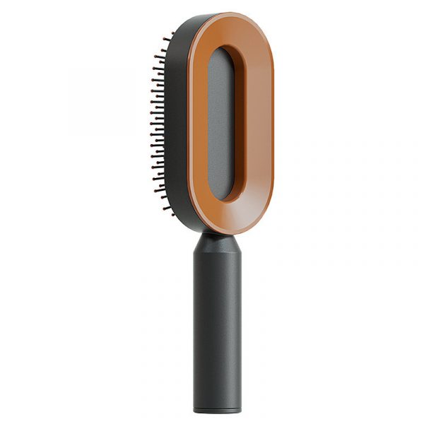 Self Cleaning Hair Brush For Women One-key C - Image 8