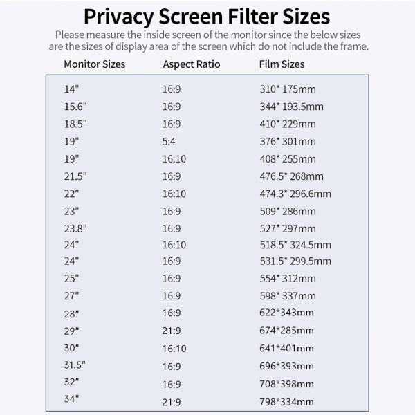 Privacy Screen Filter Reversible High-transmittance - Image 2