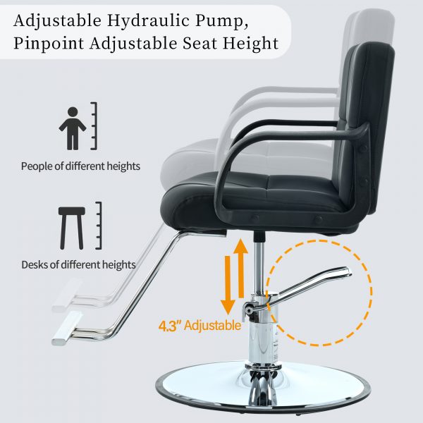 Metal Barber Salon Chair - Image 7