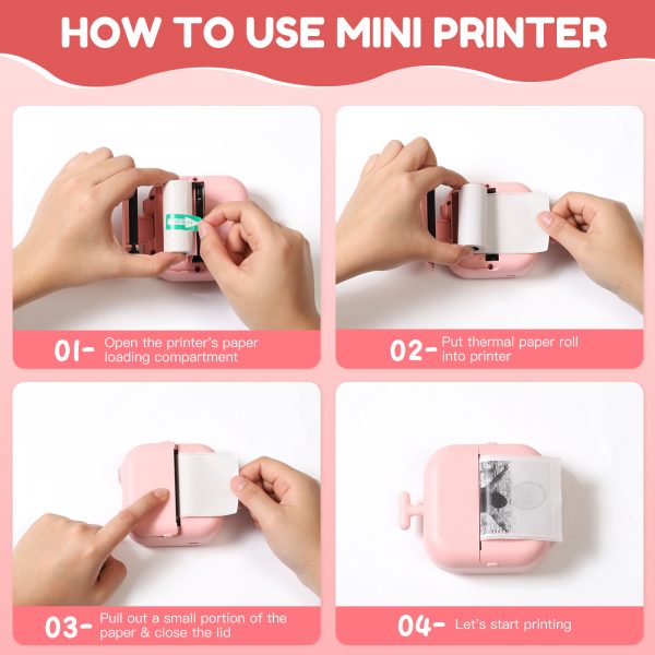 Thermal Mini Printer, X2 Inkless Sticker Maker - Image 6
