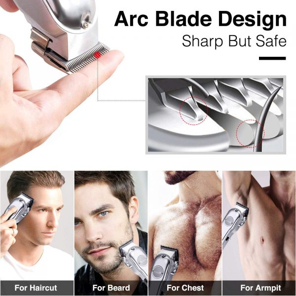 Men Hair Trimmer 3 in 1 IPX7 Waterproof Beard Trimmer - Image 5