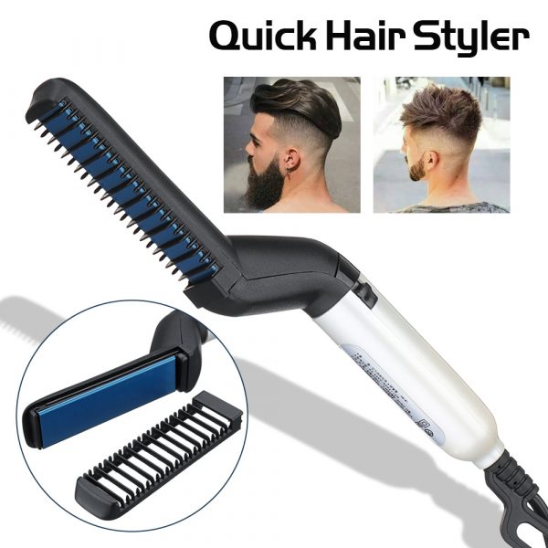Electric Hair Straightener Brush,Men Quick Beard - Image 6