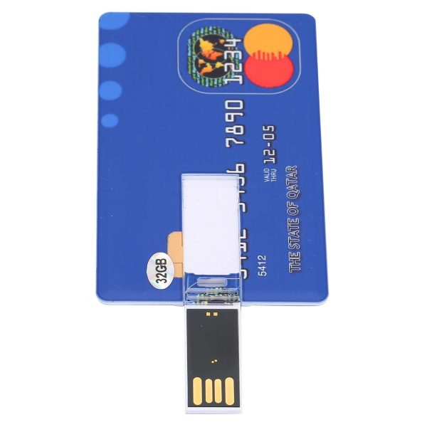 Card Shaped U Disk Simple Unique USB Flash Drive for Data Storage File Transfer (32GB) - Image 9