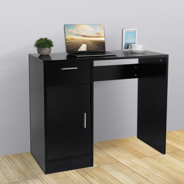 1 Drawer 1 Door Compact Computer PC Laptop Desk - Image 5