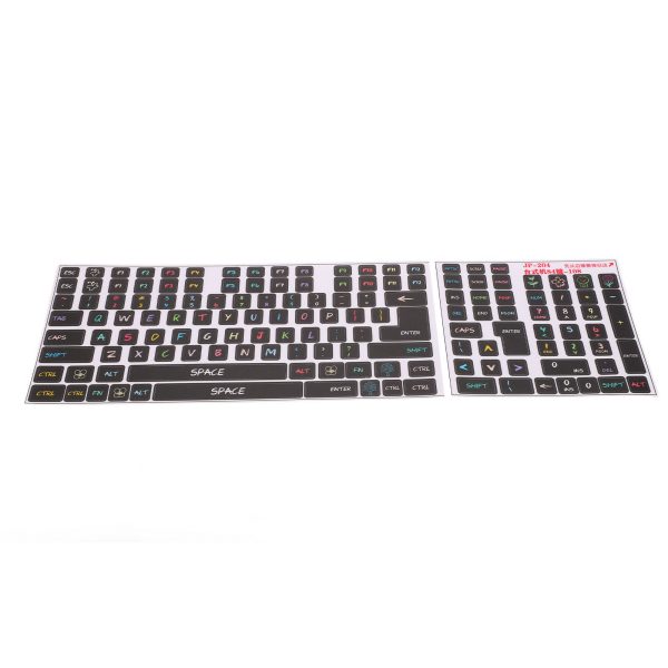 2 Pcs Keyboard Stickers PVC Decorative General Desktop - Image 3