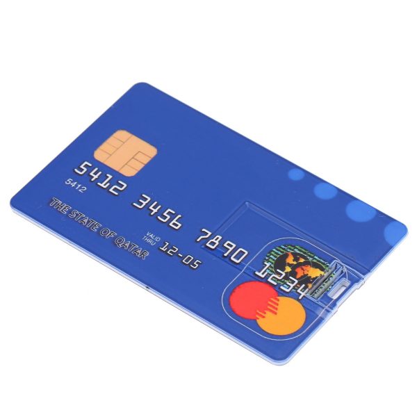 Card Shaped U Disk Simple Unique USB Flash Drive for Data Storage File Transfer (32GB) - Image 4
