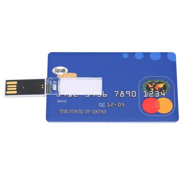 Card Shaped U Disk Simple Unique USB Flash Drive for Data Storage File Transfer (32GB) - Image 6