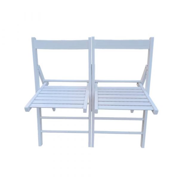 Foldable Chair In White - Image 4