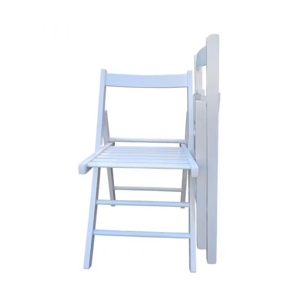 Foldable Chair In White - Image 2