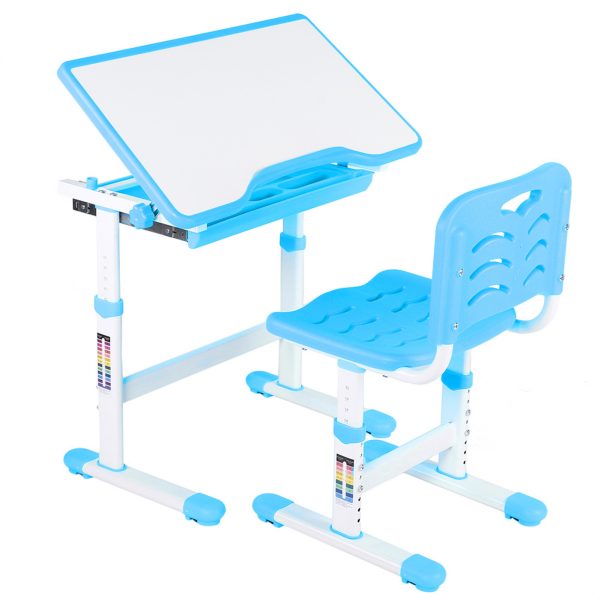 Desk Chair Children Activity Art Table Set(Blue) - Image 6
