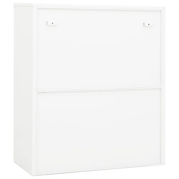 vidaXL Office Cabinet White 90x40x105 cm Steel