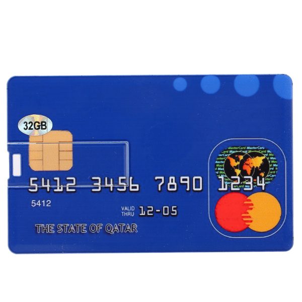 Card Shaped U Disk Simple Unique USB Flash Drive for Data Storage File Transfer (32GB) - Image 5