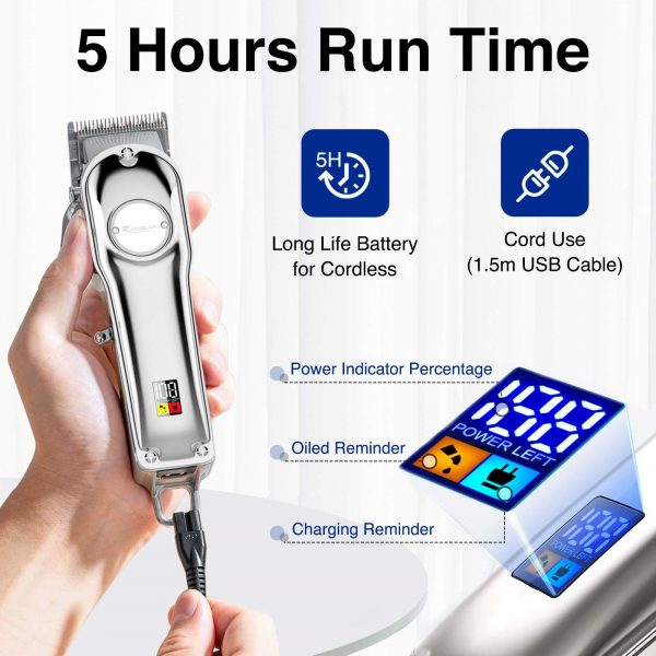 Men Hair Trimmer 3 in 1 IPX7 Waterproof Beard Trimmer - Image 4