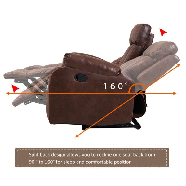 3 Piece Recliner Living Room Sofa - Image 2