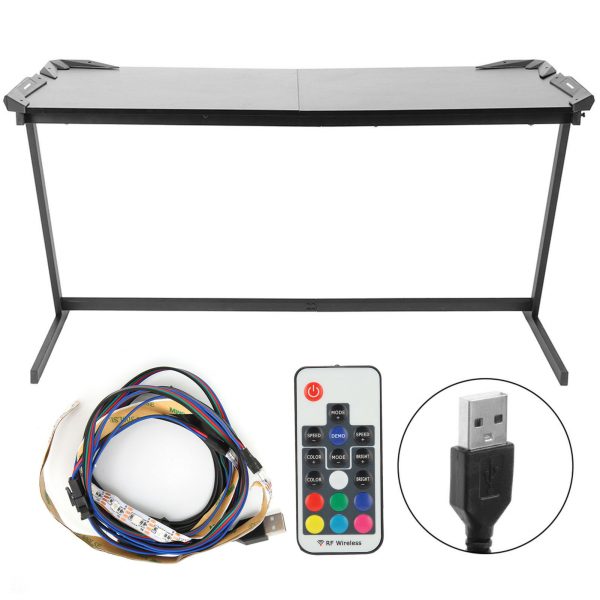 Z Shaped Large Computer Table PC Gaming Desk with RGB
