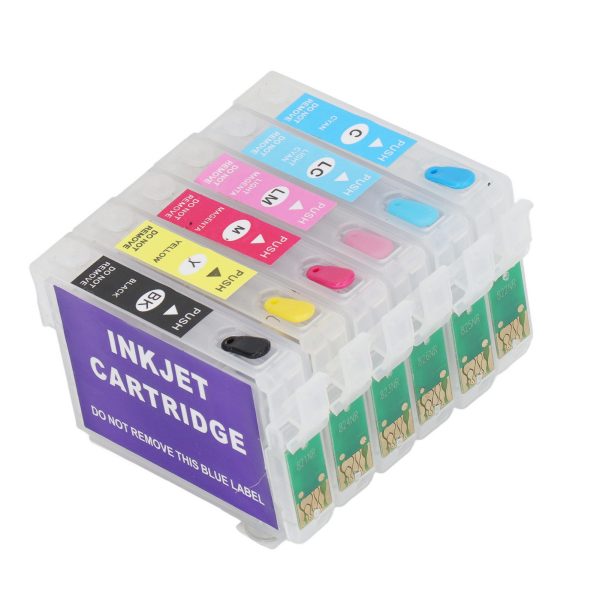 6 Colors Ink Cartridge with Permanent Chip - Image 4