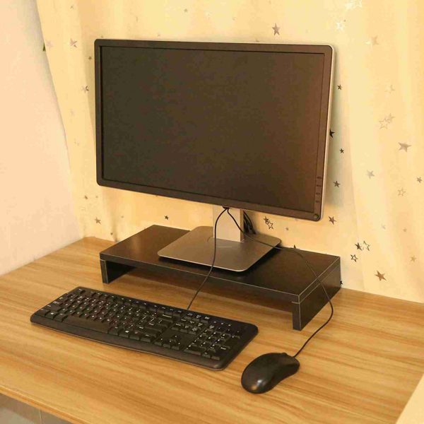 Wooden Monitor Stand LED LCD Computer - Image 3