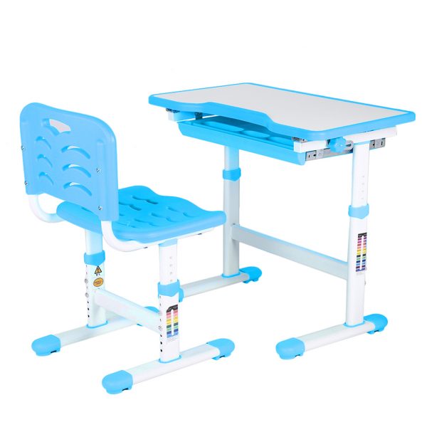 Desk Chair Children Activity Art Table Set(Blue) - Image 7