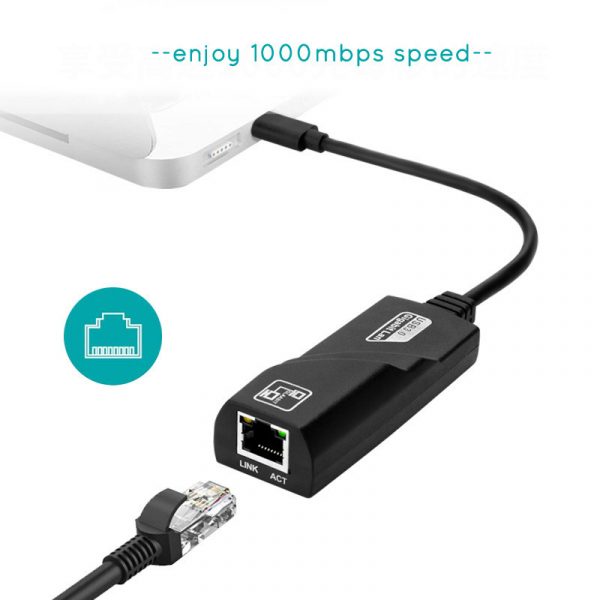 Type-C To RJ45 Gigabit Network Card To USB 3.1 Port - Image 2
