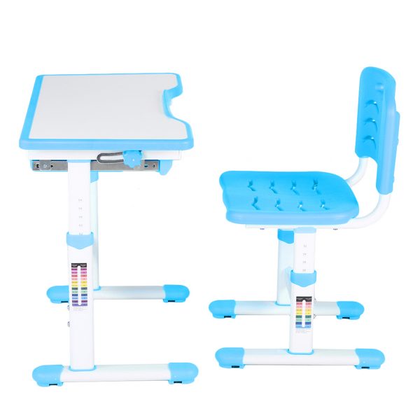 Desk Chair Children Activity Art Table Set(Blue) - Image 4