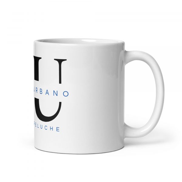White glossy mug