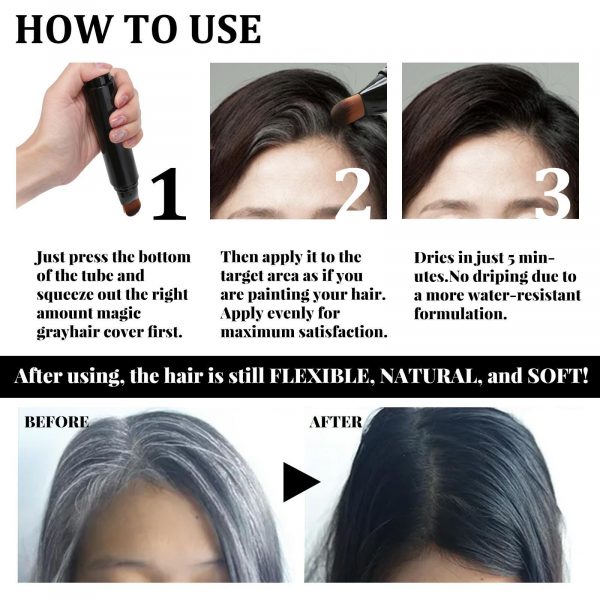 EELHOE Disposable Plant Hair Salon Root Touch Up Hair - Image 8