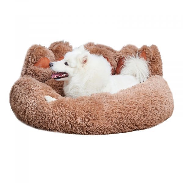 Cute Dog Bear Paw Shape Dog Bed, Dog Beds - Image 3