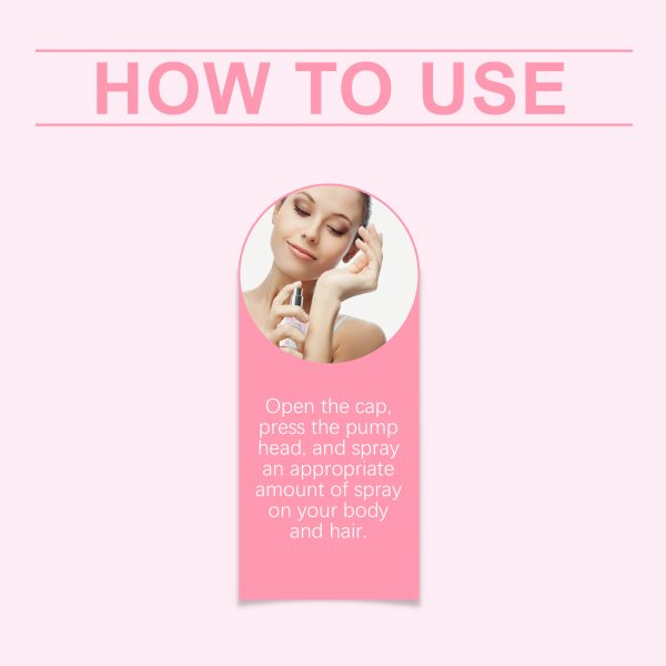 EELHOE Body Hair Perfume Spray Body Skin Hair Long-Lasting Fragrance Spray - Image 3