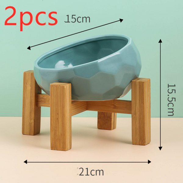 Pet Supplies Bowl Ceramic Cat Bowl Dog - Image 2