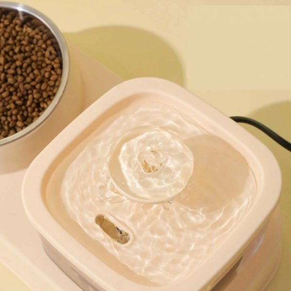Cat Water Dispenser And Feeding Bowl 2-in-1, Dry - Image 4