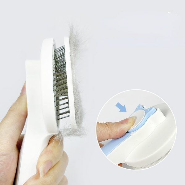 Cat Grooming Brush, Self Cleaning Slicker - Image 10