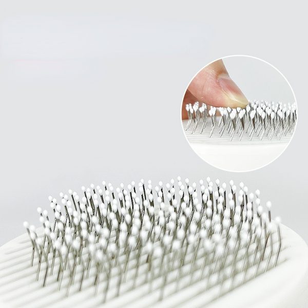 Cat Grooming Brush, Self Cleaning Slicker - Image 4